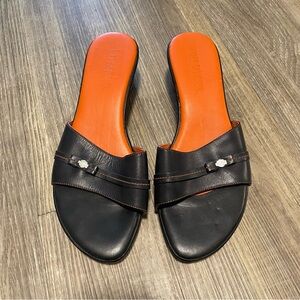 Harley-Davidson Evita Sandals US Size 10m Low wedge heel leather